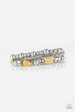 Load image into Gallery viewer, Paparazzi Babe-alicious - Yellow Beads - Set of 4 Bracelets - $5 Jewelry With Ashley Swint