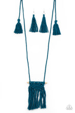 Load image into Gallery viewer, Paparazzi Between You and MACRAME - Blue - Necklace &amp; Earrings - $5 Jewelry with Ashley Swint