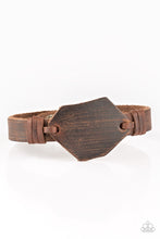 Load image into Gallery viewer, Paparazzi Boot Camp - Brown Leather - Snap Closure Bracelet - $5 Jewelry with Ashley Swint