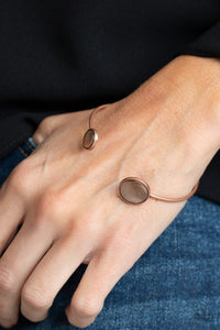 Paparazzi Brilliantly Basic - Copper - Cat's Eye Moonstone - Cuff Bracelet - $5 Jewelry with Ashley Swint