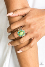 Load image into Gallery viewer, Paparazzi Colorfully Rustic - Green - Blue and Brown Beads - Ring - $5 Jewelry with Ashley Swint