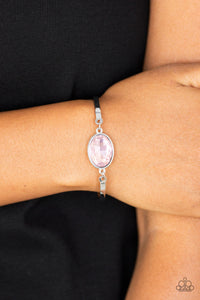 Paparazzi Definitely Dashing - Pink Gem - Silver Adjustable Bracelet - $5 Jewelry with Ashley Swint