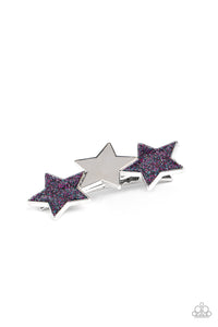 Paparazzi Dont Get Me STAR-ted! - Multi - Blue & Purple Glittery Sparkles - Hair Clip - $5 Jewelry with Ashley Swint