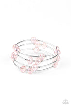 Load image into Gallery viewer, Paparazzi Dreamy Demure - Pink - Coiled Wire - Infinity Bracelet - $5 Jewelry with Ashley Swint