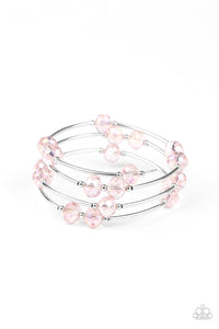 Paparazzi Dreamy Demure - Pink - Coiled Wire - Infinity Bracelet - $5 Jewelry with Ashley Swint
