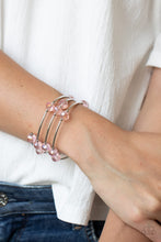 Load image into Gallery viewer, Paparazzi Dreamy Demure - Pink - Coiled Wire - Infinity Bracelet - $5 Jewelry with Ashley Swint
