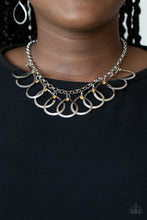 Load image into Gallery viewer, Paparazzi Drop by Drop - Yellow - Rhinestones - Silver Teardrop - Necklace &amp; Earrings - $5 Jewelry with Ashley Swint