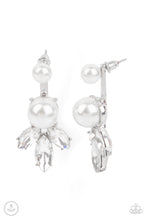 Load image into Gallery viewer, Paparazzi Extra Elite - White Pearl - Double Sided Post Earrings - $5 Jewelry with Ashley Swint