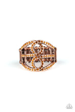Load image into Gallery viewer, Paparazzi Fabulously Frosted - Copper - Topaz Rhinestones - Ring - $5 Jewelry with Ashley Swint
