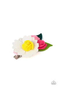 Paparazzi Flower Patch Posh - Multi White - Adorable Hair Clip - $5 Jewelry with Ashley Swint