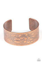 Load image into Gallery viewer, Paparazzi Garden Variety - Copper - Whimsical Floral Pattern - Cuff Bracelet - $5 Jewelry with Ashley Swint