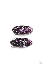 Load image into Gallery viewer, Paparazzi Get OVAL Yourself! - Pink - Iridescent Flecks - Pair of Hair Clips - $5 Jewelry with Ashley Swint