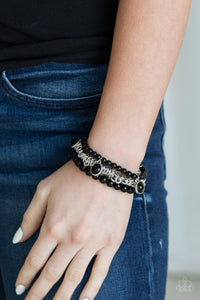 Paparazzi Good Vibes Only - Black Beads - Stretchy Bands - Bracelet - $5 Jewelry With Ashley Swint