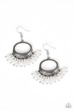 Load image into Gallery viewer, Paparazzi Happy Days - White - Crystal Beads - Fringe Earrings - $5 Jewelry With Ashley Swint