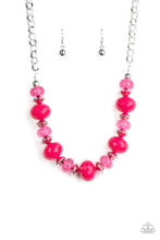 Load image into Gallery viewer, Paparazzi Hollywood Gossip - Pink Beads - Necklace &amp; Earrings - $5 Jewelry with Ashley Swint