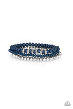 Load image into Gallery viewer, Paparazzi Ideal Idol - Blue and Silver Beads - Set of 3 Bracelets - $5 Jewelry With Ashley Swint