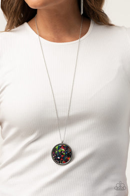 Paparazzi Its POP Secret! - Multi - Tortoise Shell Pattern - Necklace & Earrings - $5 Jewelry with Ashley Swint