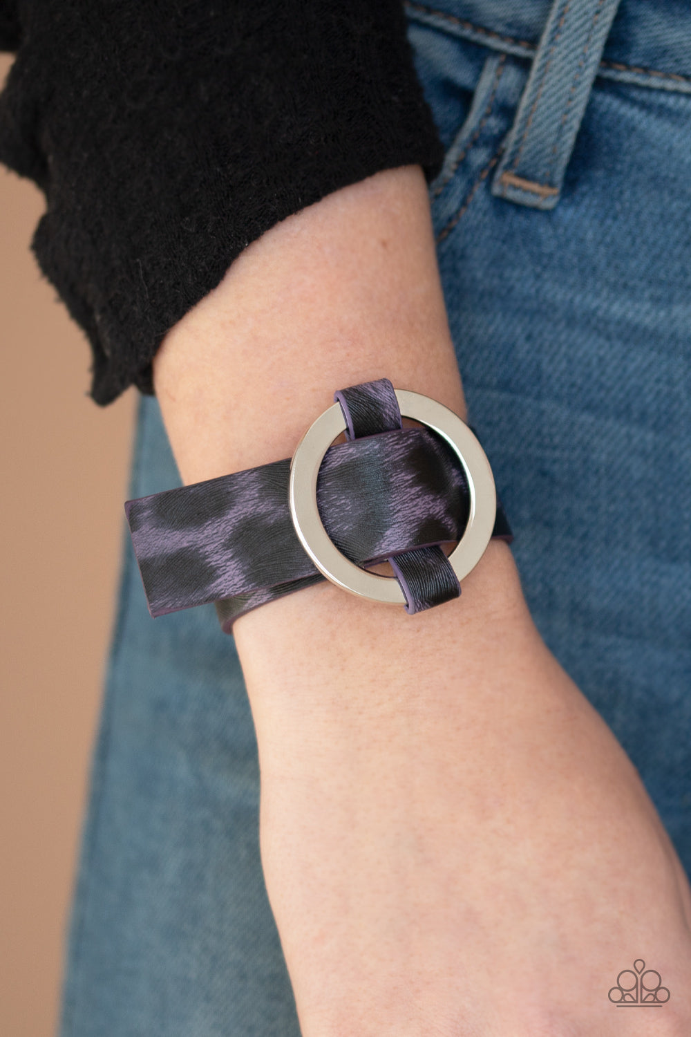 Paparazzi Jungle Cat Couture - PURPLE - Cheetah - Leather Bracelet - $5 Jewelry with Ashley Swint