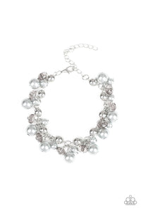 Paparazzi Kensington Kiss - Silver Pearls - Bracelet - $5 Jewelry with Ashley Swint