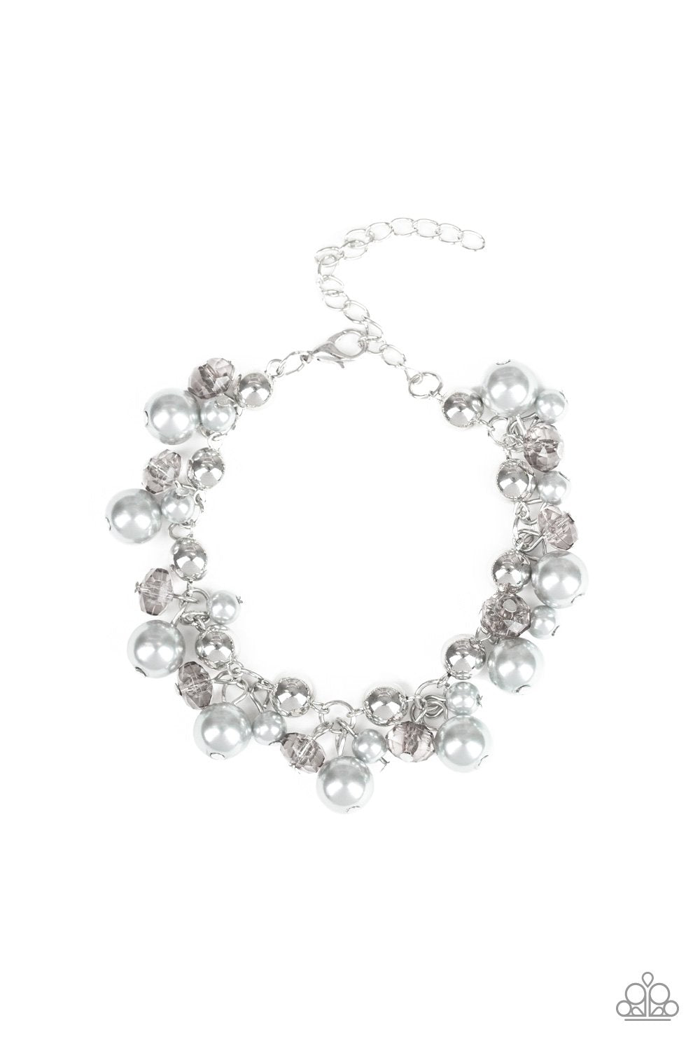 Paparazzi Kensington Kiss - Silver Pearls - Bracelet - $5 Jewelry with Ashley Swint