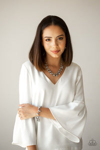 Paparazzi Kensington Kiss - Silver Pearls - Bracelet - $5 Jewelry with Ashley Swint