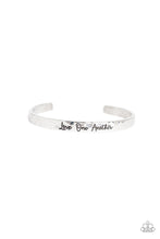 Load image into Gallery viewer, Paparazzi Love One Another - Silver - &quot;Love One Another&quot; Hammered Cuff Bracelet - $5 Jewelry with Ashley Swint