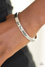 Load image into Gallery viewer, Paparazzi Love One Another - Silver - &quot;Love One Another&quot; Hammered Cuff Bracelet - $5 Jewelry with Ashley Swint