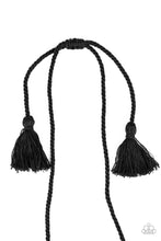 Load image into Gallery viewer, Paparazzi Macrame Mantra - Black - Necklace &amp; Earrings - $5 Jewelry with Ashley Swint