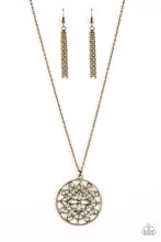 Load image into Gallery viewer, Paparazzi Mandala Melody - Brass - Necklace and matching Earrings - $5 Jewelry With Ashley Swint