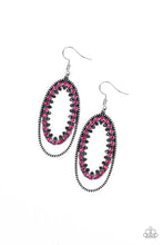 Load image into Gallery viewer, Paparazzi Marry Into Money - Pink - Rhinestones - Earrings - $5 Jewelry With Ashley Swint