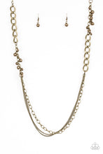 Load image into Gallery viewer, Paparazzi Mega Megacity - Brass - Beads and Chains - Necklace &amp; Earrings - $5 Jewelry With Ashley Swint