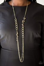 Load image into Gallery viewer, Paparazzi Mega Megacity - Brass - Beads and Chains - Necklace &amp; Earrings - $5 Jewelry With Ashley Swint