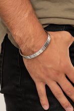 Load image into Gallery viewer, Paparazzi Mind Games - Silver - Braided Metallic - Silver Cuff Bracelet - $5 Jewelry with Ashley Swint
