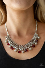 Load image into Gallery viewer, Paparazzi Party Spree - Red - Metallic, Silver and Glittery Beads - Necklace and matching Earrings - $5 Jewelry with Ashley Swint