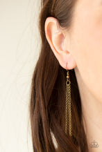 Load image into Gallery viewer, Paparazzi Prehistoric Drama - Brass - Necklace and matching Earrings - $5 Jewelry With Ashley Swint