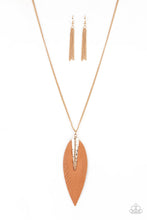 Load image into Gallery viewer, Paparazzi Quill Quest - Gold - Necklace &amp; Earrings - $5 Jewelry with Ashley Swint