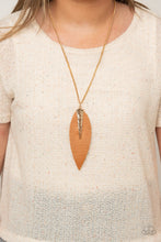 Load image into Gallery viewer, Paparazzi Quill Quest - Gold - Necklace &amp; Earrings - $5 Jewelry with Ashley Swint