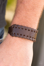 Load image into Gallery viewer, Paparazzi Rugged Roadways - Brown Leather - Urban Bracelet - $5 Jewelry With Ashley Swint
