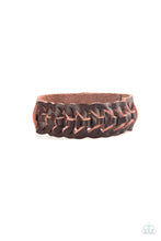 Load image into Gallery viewer, Paparazzi Rustle Up - Brown Leather Braid - Bracelet - $5 Jewelry with Ashley Swint