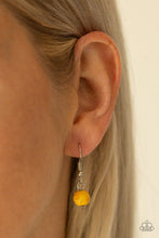 Load image into Gallery viewer, Paparazzi Santa Fe Garden - Yellow Stone - Silver Pendant - Necklace &amp; Earrings - $5 Jewelry With Ashley Swint