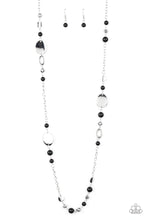 Load image into Gallery viewer, Paparazzi Serenely Springtime - Black - Silver Necklace &amp; Earrings - $5 Jewelry with Ashley Swint
