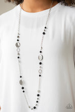 Load image into Gallery viewer, Paparazzi Serenely Springtime - Black - Silver Necklace &amp; Earrings - $5 Jewelry with Ashley Swint