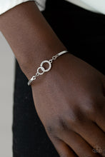 Load image into Gallery viewer, Paparazzi Simple Sophistication - White Rhinestones - Silver Bracelet - $5 Jewelry With Ashley Swint