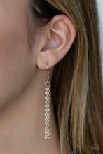 Load image into Gallery viewer, Paparazzi Square It Up - Rose Gold - Hammered Necklace &amp; Earrings - $5 Jewelry With Ashley Swint