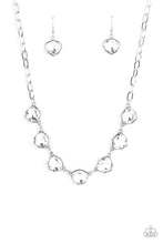 Load image into Gallery viewer, Paparazzi Star Quality Sparkle - White - Silver Chain Necklace &amp; Earrings - $5 Jewelry with Ashley Swint
