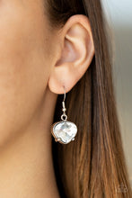 Load image into Gallery viewer, Paparazzi Star Quality Sparkle - White - Silver Chain Necklace &amp; Earrings - $5 Jewelry with Ashley Swint