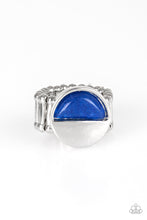 Load image into Gallery viewer, Paparazzi Stone Seeker - Blue Stone - Crescent Shape - Ring - $5 Jewelry with Ashley Swint