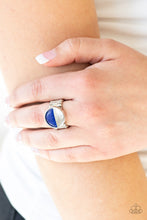 Load image into Gallery viewer, Paparazzi Stone Seeker - Blue Stone - Crescent Shape - Ring - $5 Jewelry with Ashley Swint