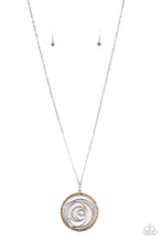 Load image into Gallery viewer, Paparazzi Subliminal Sparkle - Brown - Glittery Topaz Rhinestones - Necklace &amp; Earrings - $5 Jewelry with Ashley Swint