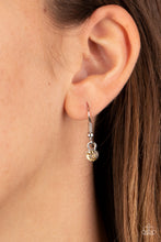 Load image into Gallery viewer, Paparazzi Subliminal Sparkle - Brown - Glittery Topaz Rhinestones - Necklace &amp; Earrings - $5 Jewelry with Ashley Swint